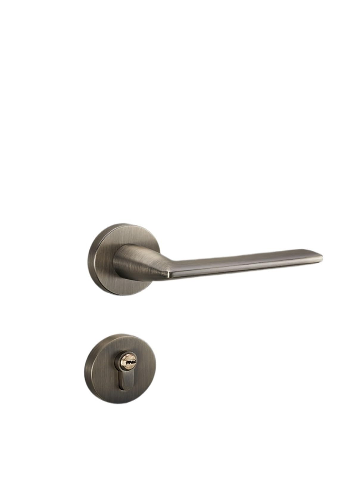 NYRXRYTCA Indoor zinc Alloy Silent Split Lock Bedroom Wooden Door Door Handle Villa Mechanical Handle Lock(D31 S971 bronze)