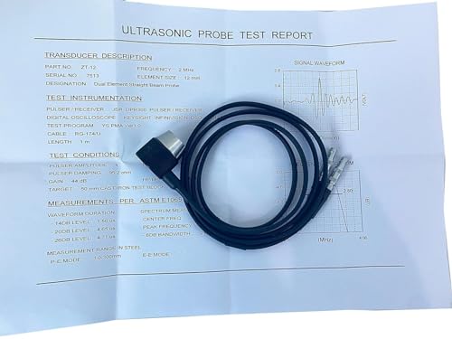 ZT-12 Transductor para Medidor de Espesor Ultrasónico 2MHz con Sonda de Hierro Fundido y Rango de Medición 4.0-300mm miniatura 7