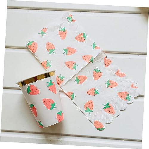 FOMIYES 16 Unidades impressão de guardanapos Napkins ecológicos para festas Guardanapos descartáveis