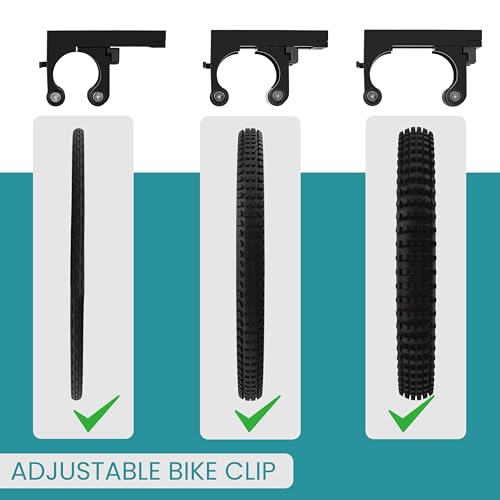 Belle Vous Fahrradhalterung Wand - Parkschnalle zum Aufhängen von Fahrrädern im Innen-/Außenbereich - Wandhalterung Fahrrad, Hybrid-, Rennräder & Mountainbikes - Horizontale & Vertikale Montage