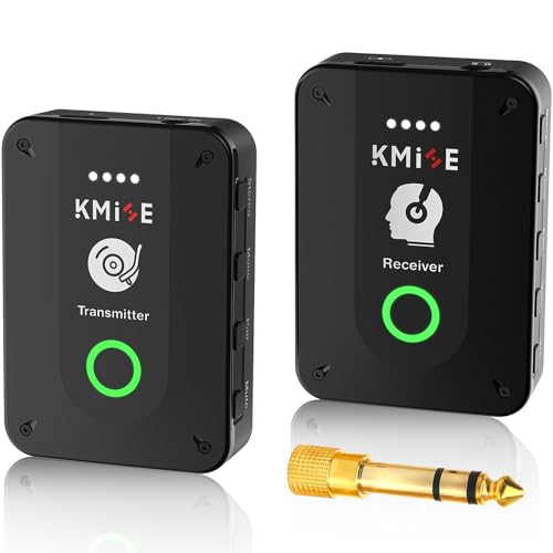 Image of Wireless in-Ear Monitor System, Pro 2.4G Stereo /Mono Wireless IEM System with Transmitter and Receiver Automatic Pairing, for Studio, Band Rehearsal, Live Performance.