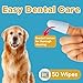 PawVital Dog Dental Wipes – 100% Natural Finger Wipes with Coconut Oil & Mint – Gently Removes Plaque & Tartar, Freshens Breath – 50 Wipes Safe for Daily Use – No Brushing Needed