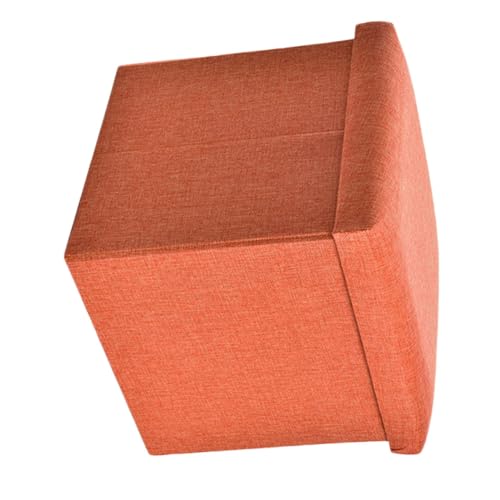 Tabouret de rangement orange IMIKEYA pliable pour petits espaces
