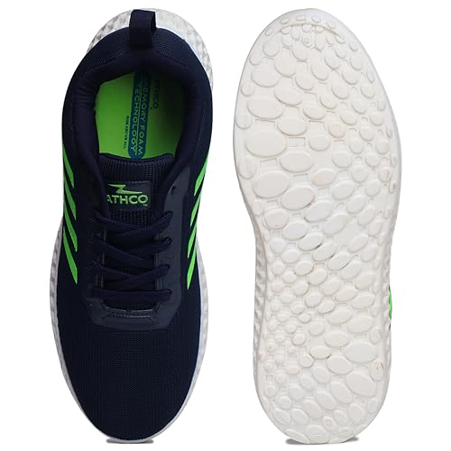 Image of ATHCO Mens Kandy Memory Foam Comfort Shoes|Running|Walking|Training|Gym|Jogging|Sneaker|Athletic|Laceup|Flexible|Lightweight|Dailyuse|Sports|Casual|ExtraSoft|Fitness