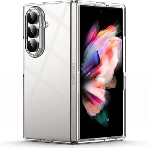 Image of TechTrendz for Samsung Galaxy Z Fold 8 Ultra Case Slim Fit Anti Yellowing Lightweight Crystal Clear Hard PC Bumper Protective Shockproof Back Cover for Samsung Galaxy Z Fold 8 Ultra -Transparent