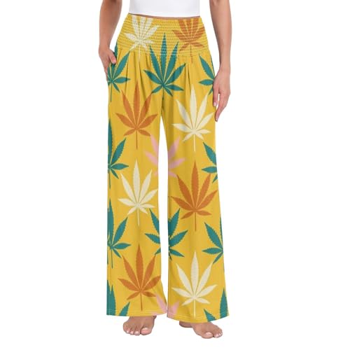 Pantalon femme taille haute doux et fluide pour éliminer les frottements