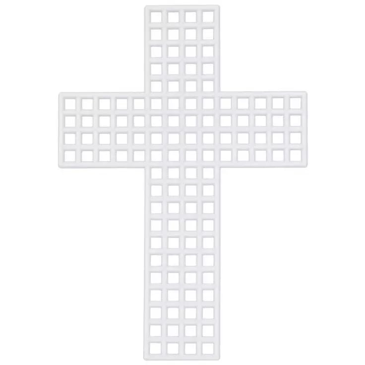 Image of Plastic Canvas Shape 3 Inch - 10 Piece (Cross)