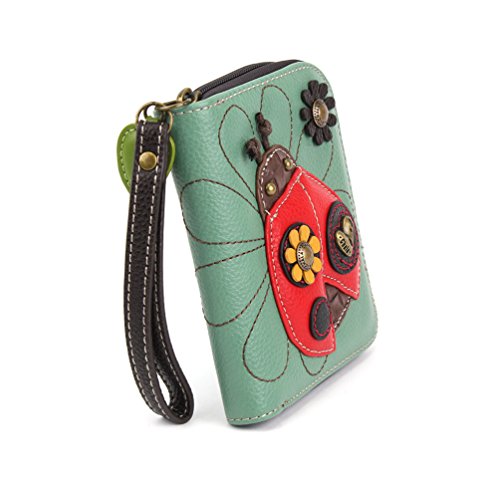 Image of CHALA Zip Around Wallet, Wristlet, 8 Credit Card Slots, Sturdy Pu Leather