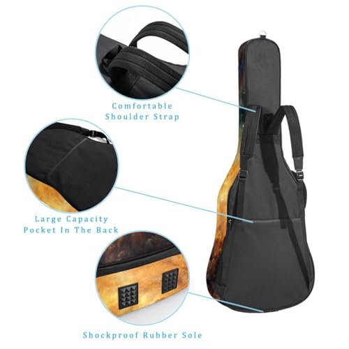 Grand étui universel pour guitare acoustique de 101,6 cm étanche