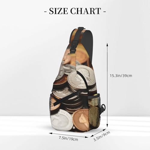 Mochila bandolera tipo cruz para viaje y senderismo miniatura 2