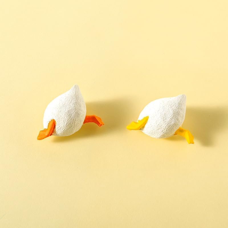 Imán Decorativo de Resina en Forma de Cola de Pato Blanco miniatura 7