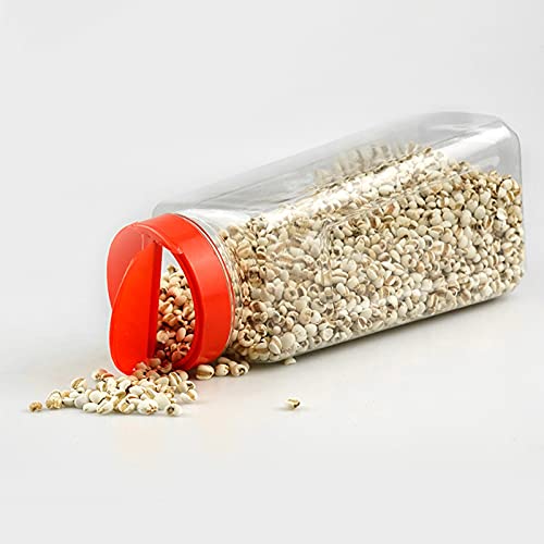 Yopay 8 Pack Large Spice Jar, 960ml/32oz Seasoning Shaker, Plastic Spice Container Bottle with Red Dual Shake Lid for Storing Herbs, Powders, General Use Storage Containers,Dishwasher not recommended - Image 5