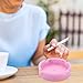 Luminous Silicone Ashtray, Premium Rubber High Heat Resistant Tray for Cigarettes, Glow in the Dark, Durable Round Ashtray for Patio, Office, and Outdoor/Indoor Use (pink+white)