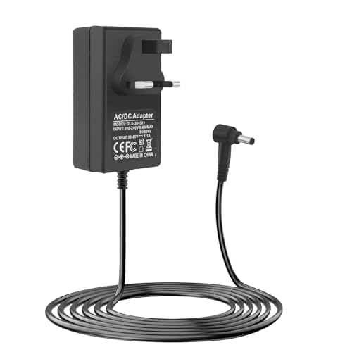 Fast 30.45V Charger for Dyson V10 V11 V12 V15 SV11 SV12 SV14 SV15 SV20 SV22 SV27 SV28 SV30【Original Quality 】Compatible with Dyson Vacuum Cordless Handheld Cleaner, Original Uk Plug Elbow, Black