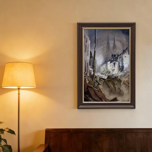 Toile ingénieurs Caen Orville Fisher 50x76 cadre inclus - 4