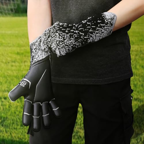 QUICARD Goalkeeper Gloves, Good Grip Football Goalkeeper Gloves in Sizes 6/7/8/9/10, Strong Receiver for Men Boys, Teenagers - Image 3