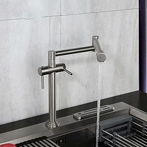 Robinet de cuisine pliant télescopique pour plan de cuisson moderne