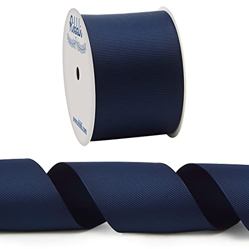 Ribbli Navy Grosgrain Ribbon,2 Inches X Continuous 10 Yards,Use For Bows Diy Hair Accessories,Gift Wrapping,Craft And Sewing #TOP1