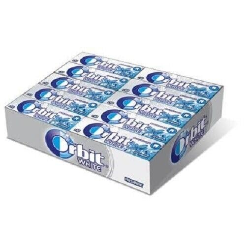 Orbit Kaugummi | Freshmint White Bubblemint | Zuckerfrei | 30 Packungen (30 x 10 Dragees) | 420 g
