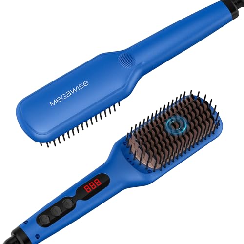 MEGAWISE Ceramic Ionic Hair Straightener Brush