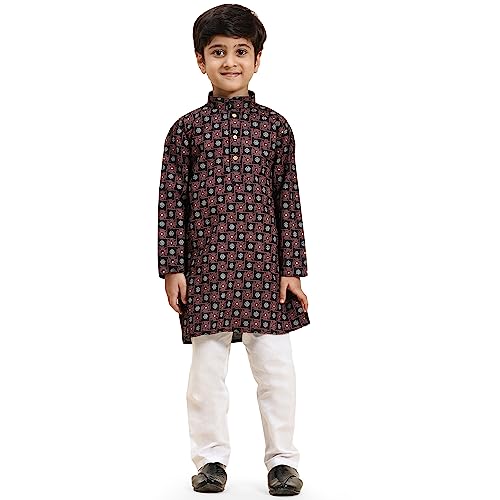 Boys cotton Kurta set for kids | Indian Ethnic wear | Traditional Dress | Pack of 1 (S-219)