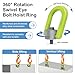 ADMAXSEA 2 Pack Swivel Eye Bolt Hoist Ring 1/2