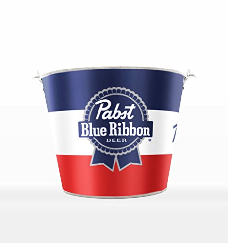 Pabst Blue Ribbon PBR Metal Beer Bucket