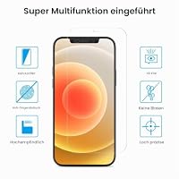 OMOTON Panzer Schutz Glas für iPhone 12 und iPhone 12 Pro, mit Positionierhilfe, 9H Härte, Anti-Kratzer, Anti-Öl, Anti-Bläschen, Hülle Freundllich, 4 Stück – Ansicht 4