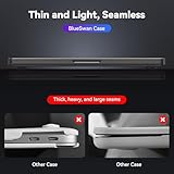 BlueSwan Matte Case compatible with 14 inch Macbook Pro M5 A3434 M4 A3112 A3185 A3401 M3 A2918 A2992 M2 A2779 M1 A2442,2025-2021,Ultra-thin Protective Plastic Hard Shell Cover Case for Pro 14''- Black - Image 6