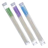EXAOMBLE Tiras Limpiadoras para Piercings de Oreja y Nariz 180 Piezas en Colores Verde, Morado y Rosa Hilo Desechable para Cuidado Posterior y Limpieza Diaria