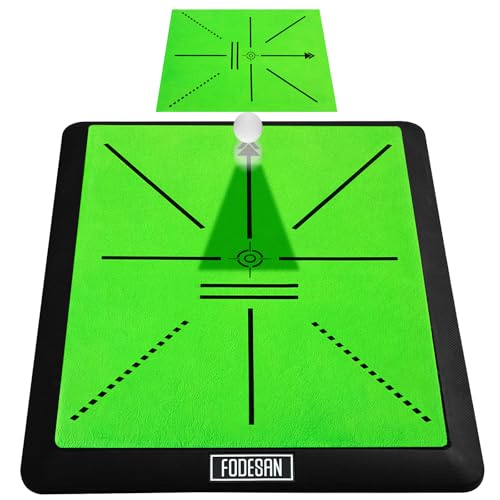 FODESAN Golf Hitting Mat – Practice Mat with Swing Path Feedback & Impact Detection – Indoor/Outdoor Use – Golf Swing Trainer for Home Training – Great for Dad, Golf Lovers & Beginners