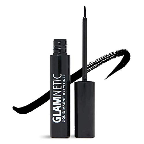 Glamnetic Black Magnetic Eyeliner Limited Edition - Liquid, Waterproof, Smudge-proof, Soft Brush Applicator, Strong Magnetic Hold for Magnetic Lashes
