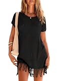 Dokotoo Bathing Suit Cover up for Women Hollow Out Crew Neck...