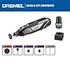 Dremel 8240 Cordless Rotary Tool 12V 2Ah Lithium-ion Battery, Multitool Kit with 5 Accessories, Variable Speed 5.000-35.000 RPM and Quick Charge Time