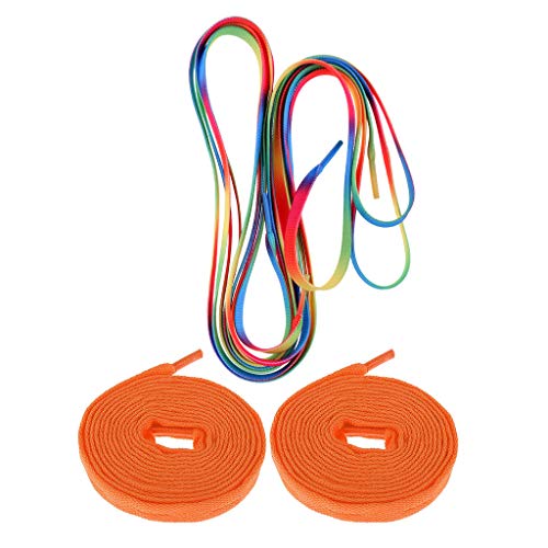 Baosity 2 Pairs Roller Inline Skate Shoelaces Skates Strings Shoe Laces 180cm - Orange, 180cm Baosity 2 Pairs Roller Inline Skate Shoelaces Skates Strings Shoe Laces 180cm - Orange, 180cm