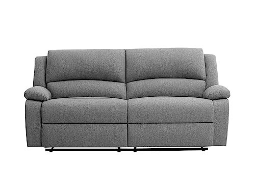 LOUNGITUDE - DETENTE - Canapé de Relaxation - Manuel - 3 Places - Inclinaison réglable - en Tissu...