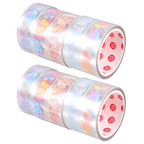 Ciieeo 10rolls Decorative Tape Unique Diy Pet Scrapbook Tape for Album Handbook Crafting for Scrapbooking Projects