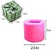 Candle Soap Silicone Mold Wick - Gift Box, DIY Handmade Candles Melt Molds for Fondant Cake Wax Melt Moulds, Christmas Cake Candy Mould, Christmas Party Gifts Decoration for Oven Cupcake