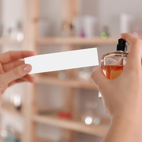 100 Stück Duftstreifen Parfum Parfüm Teststreifen Duft Tester Papier Einweg Aromatherapie Dufttester Streifen Test Ätherisches Öle Duftteststreifen Duftstreifen für Ätherische Instant Öl Tests