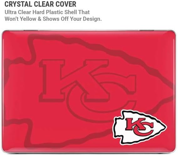 Skinit Laptop Case Plus Skin Compatible with MacBook Air 15in (2023) - Officially Licensed NFL Kansas City Chiefs Double Vision Design
