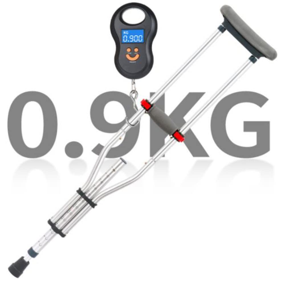 Muletas Ortopédicas Plegable,Muletas Axilares Adultos,Muletas De Caminar Regulables Aluminio, Bastones para Senderismo De Ligeros,x1