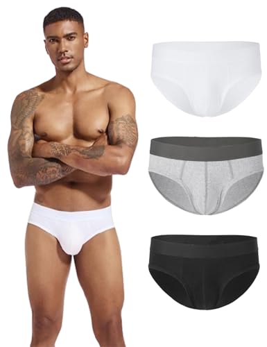 Cotton Briefs Underwear for Men, Men's Sweat-absorbing and breathable Underwear