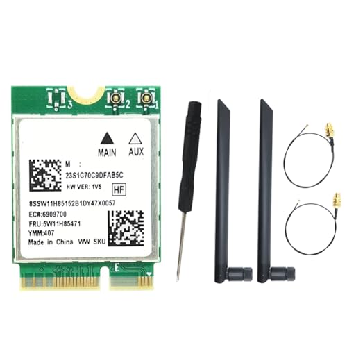 Carte WiFi 7 tri-bande 6338 Mbit/S avec Bluetooth 5.4 et antenne longue portée