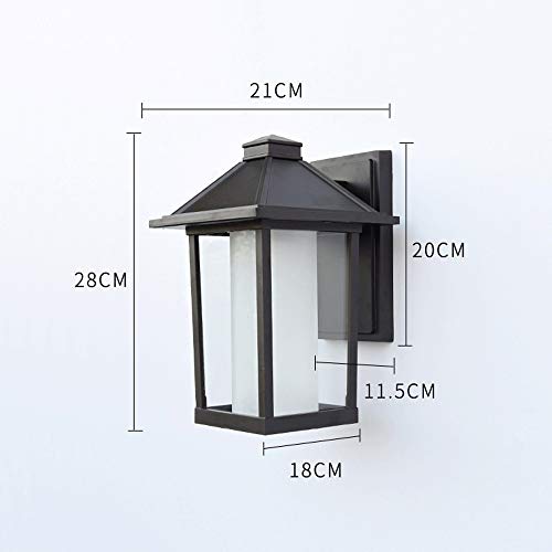 Lanterne murale extérieure E27 rétro IP44 pour jardin et éclairage de terrasse de villa