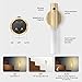 Miebul Motion Sensor Night Light, Rechargeable Body Sensor Night Light Indoor, Magnetic Wooden LED Wall Sconce for Bedroom Corridor Staircase Cabinet (White Ash, 2PC)