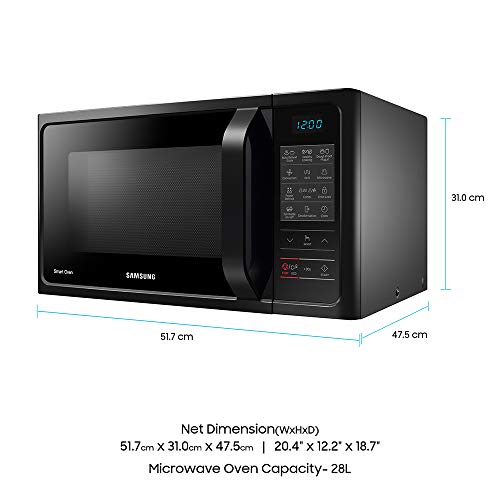 Samsung 28 L Convection Microwave Oven (MC28H5013AK/TL, Black)