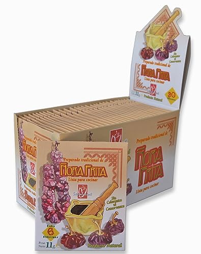 Caja con 30 Sobres de 11g de Ñora Frita | Añádelo a tus Arroces, Calderos y Guisos | Lista para cocinar | 100% Artesanal | Sin Colorantes ni Conservantes | Ñora, Sal y Aceite de Girasol