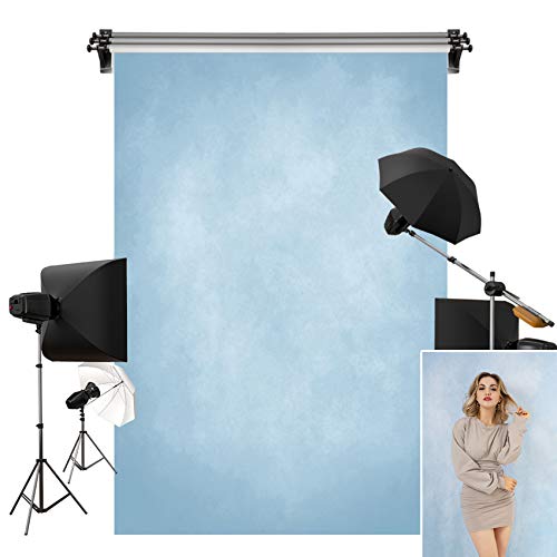 Kate 5x7ft/1.5x2.2m Blue Backdrop Texture Baby Blue Portrait Photo Shoot Studio Props
