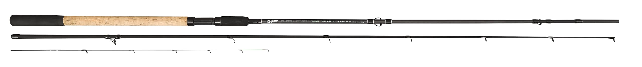 Sensas Canna da Pesca con Feeder o Method Canna Black Arrow Method Feeder 350 11 Ft 3.30 m Up To 80 g Telescopica