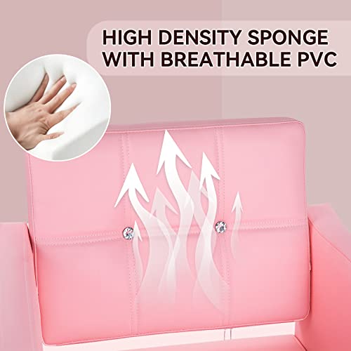 Dangvivi Pink Salon Chair Hydraulic Barber Chair For Barbershop,360 Degree Swivel, Beauty Spa Styling Hairdressing Equipment For Women #TOP6